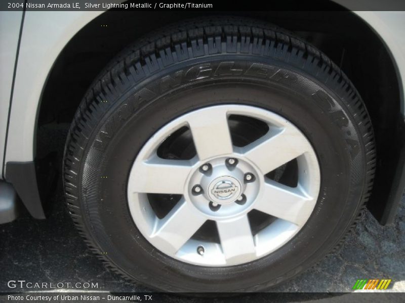 Silver Lightning Metallic / Graphite/Titanium 2004 Nissan Armada LE