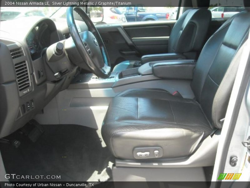 Silver Lightning Metallic / Graphite/Titanium 2004 Nissan Armada LE