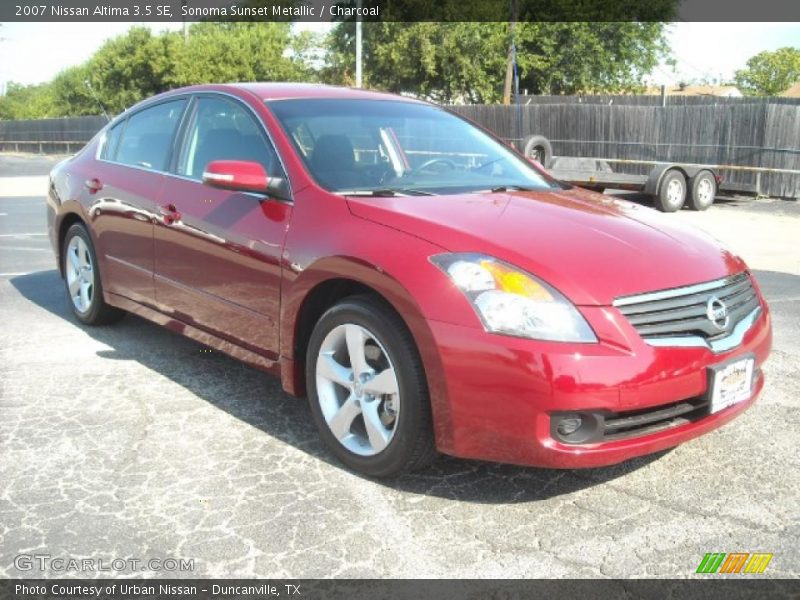 Sonoma Sunset Metallic / Charcoal 2007 Nissan Altima 3.5 SE