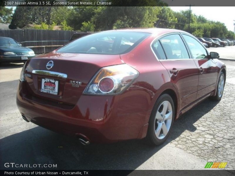 Sonoma Sunset Metallic / Charcoal 2007 Nissan Altima 3.5 SE