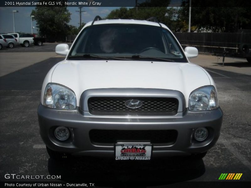 Nordic White / Gray 2001 Hyundai Santa Fe GLS V6