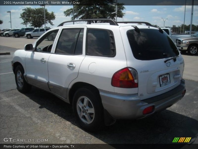 Nordic White / Gray 2001 Hyundai Santa Fe GLS V6