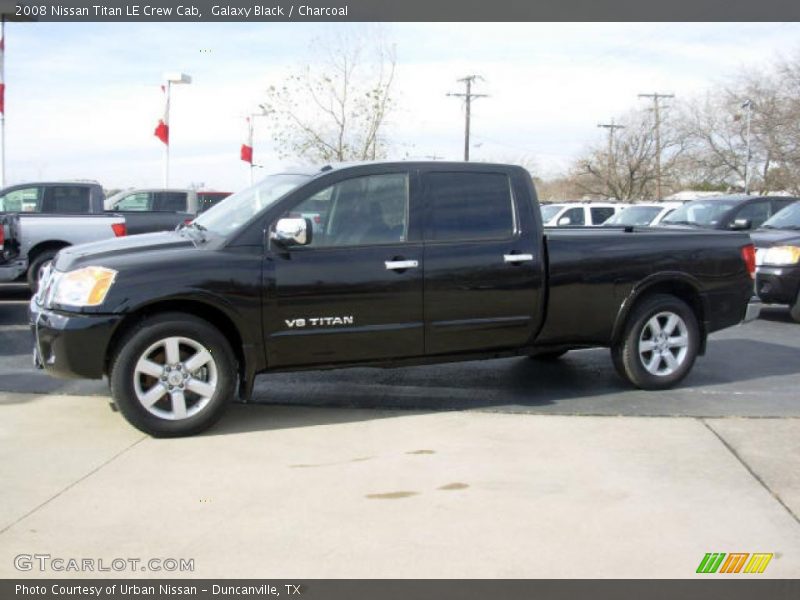 Galaxy Black / Charcoal 2008 Nissan Titan LE Crew Cab