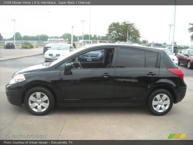 Super Black / Charcoal 2008 Nissan Versa 1.8 SL Hatchback