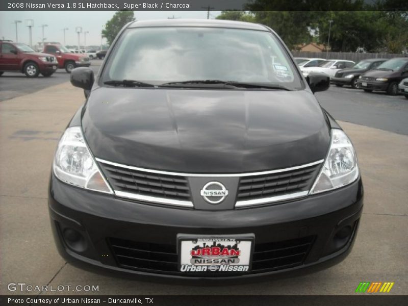 Super Black / Charcoal 2008 Nissan Versa 1.8 SL Hatchback