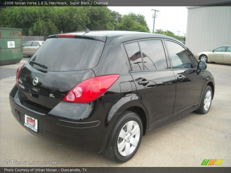 Super Black / Charcoal 2008 Nissan Versa 1.8 SL Hatchback