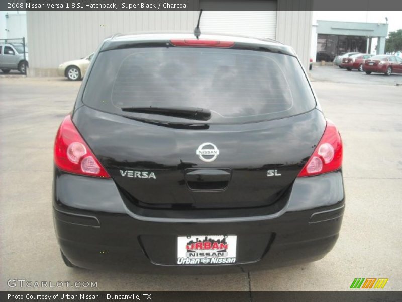 Super Black / Charcoal 2008 Nissan Versa 1.8 SL Hatchback