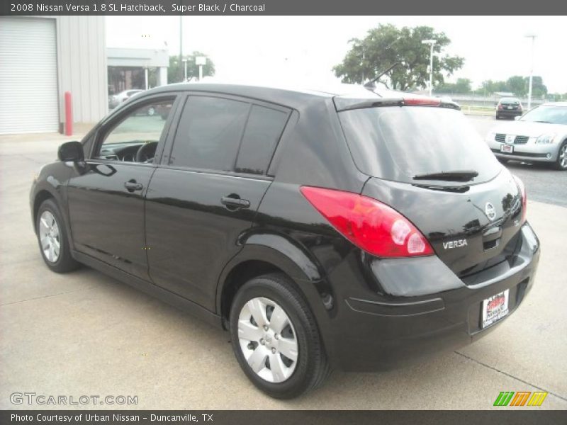 Super Black / Charcoal 2008 Nissan Versa 1.8 SL Hatchback