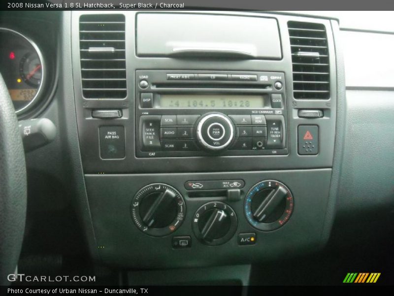 Super Black / Charcoal 2008 Nissan Versa 1.8 SL Hatchback