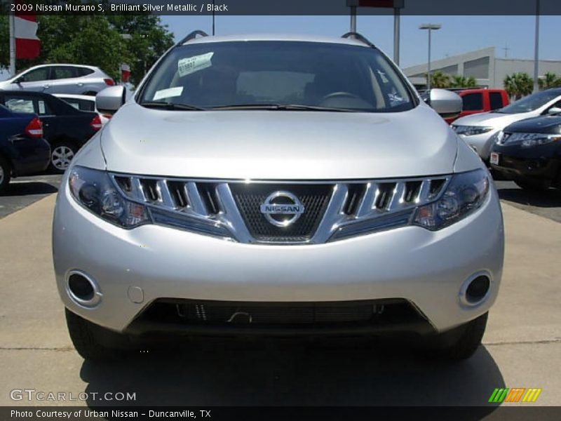 Brilliant Silver Metallic / Black 2009 Nissan Murano S
