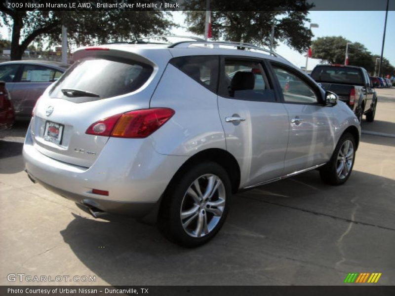 Brilliant Silver Metallic / Black 2009 Nissan Murano LE AWD