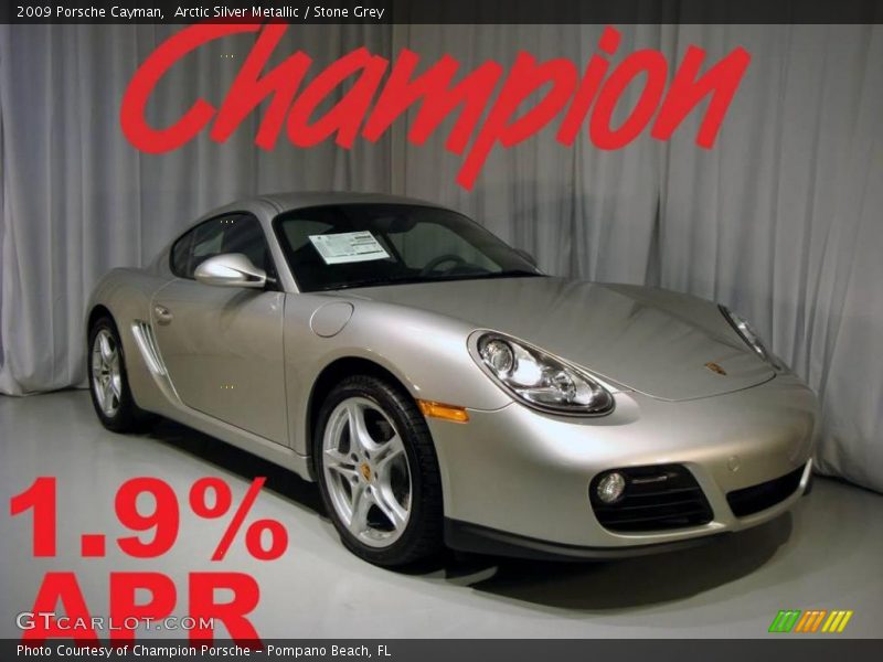 Arctic Silver Metallic / Stone Grey 2009 Porsche Cayman