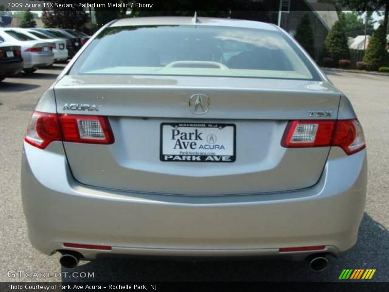 Palladium Metallic / Ebony 2009 Acura TSX Sedan