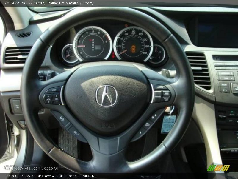 Palladium Metallic / Ebony 2009 Acura TSX Sedan