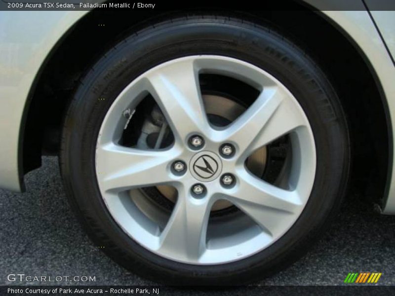 Palladium Metallic / Ebony 2009 Acura TSX Sedan