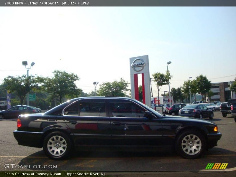 Jet Black / Grey 2000 BMW 7 Series 740i Sedan