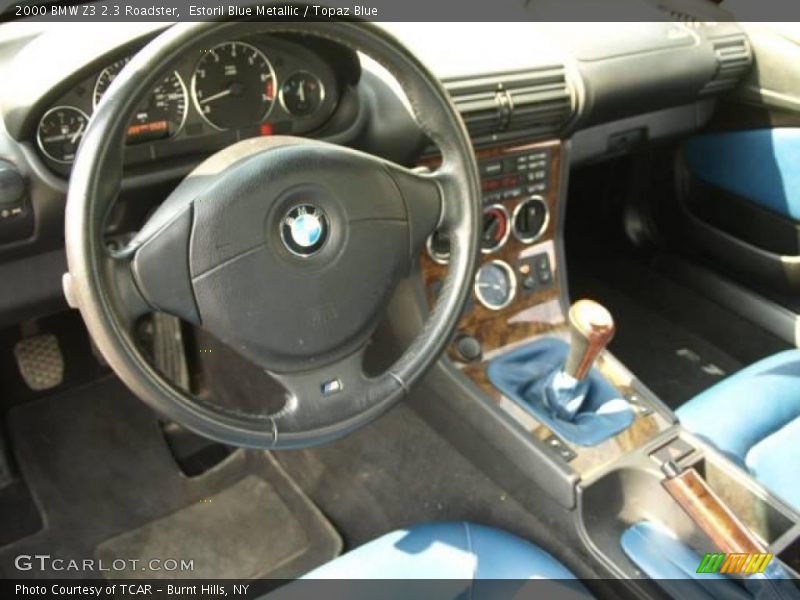 Estoril Blue Metallic / Topaz Blue 2000 BMW Z3 2.3 Roadster