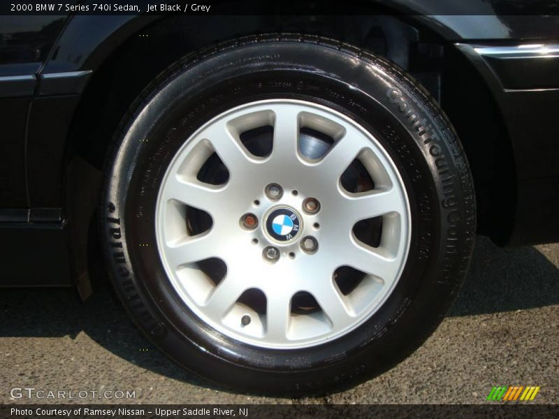 Jet Black / Grey 2000 BMW 7 Series 740i Sedan