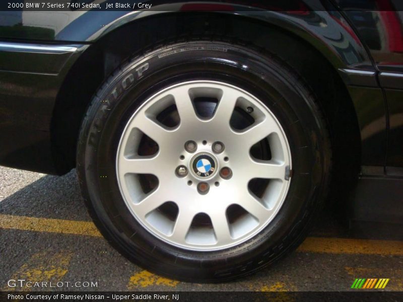 Jet Black / Grey 2000 BMW 7 Series 740i Sedan