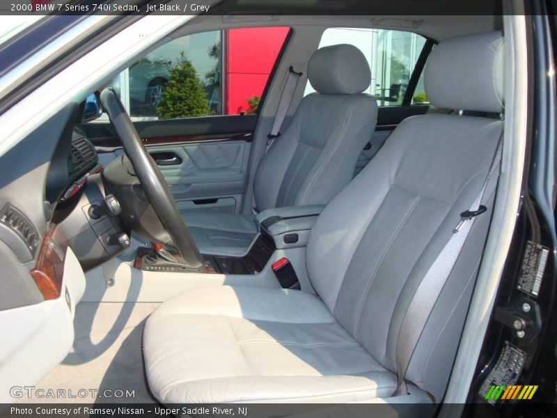 Jet Black / Grey 2000 BMW 7 Series 740i Sedan