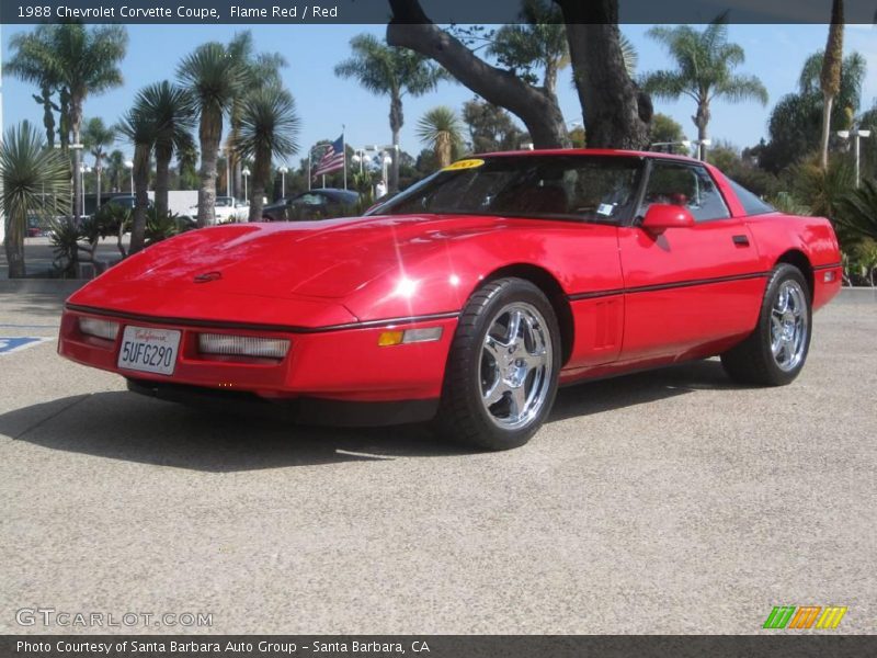Flame Red / Red 1988 Chevrolet Corvette Coupe
