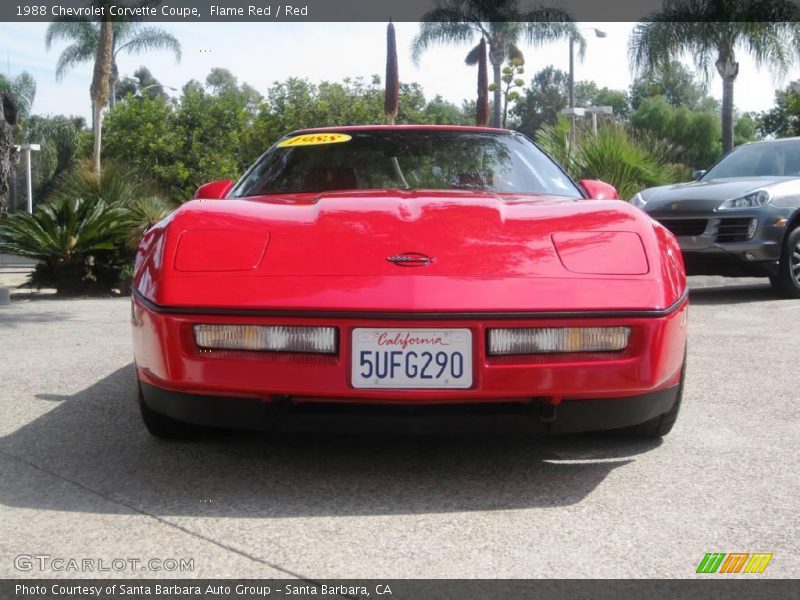 Flame Red / Red 1988 Chevrolet Corvette Coupe