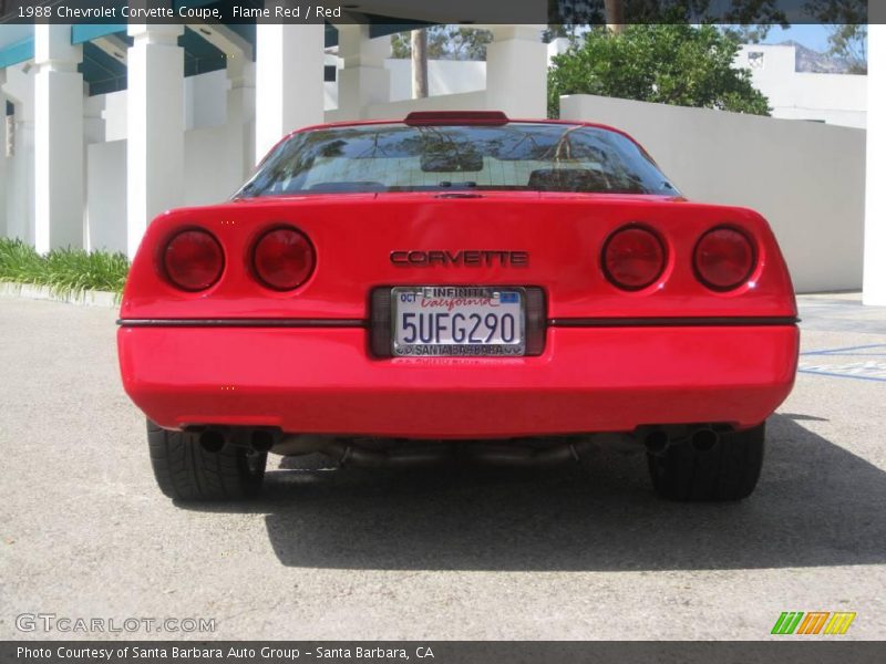 Flame Red / Red 1988 Chevrolet Corvette Coupe