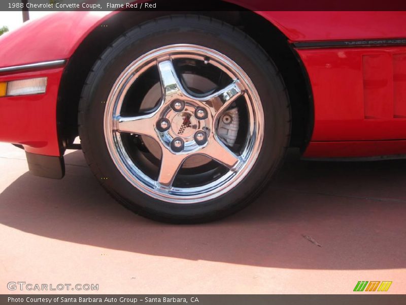 Flame Red / Red 1988 Chevrolet Corvette Coupe