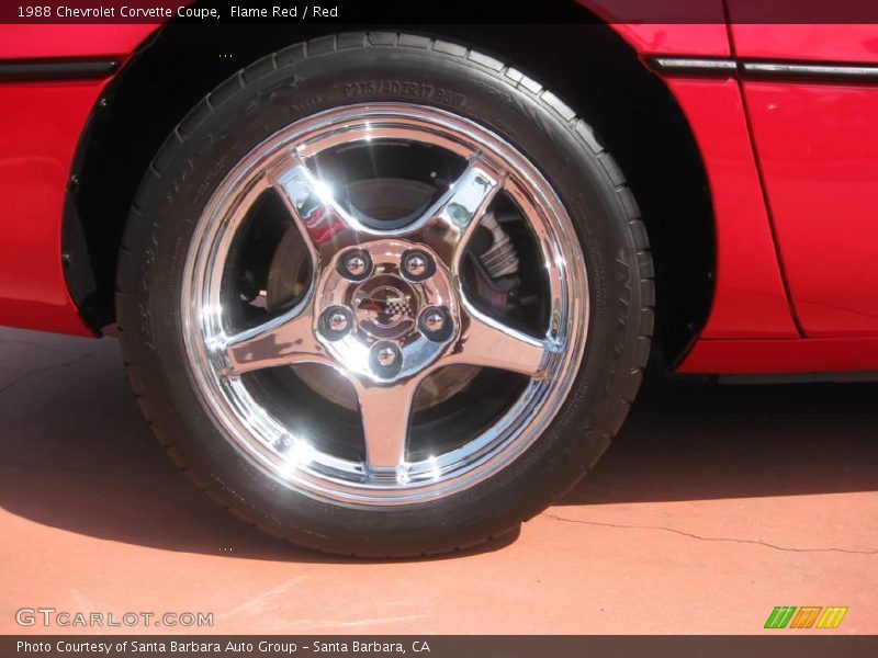 Flame Red / Red 1988 Chevrolet Corvette Coupe