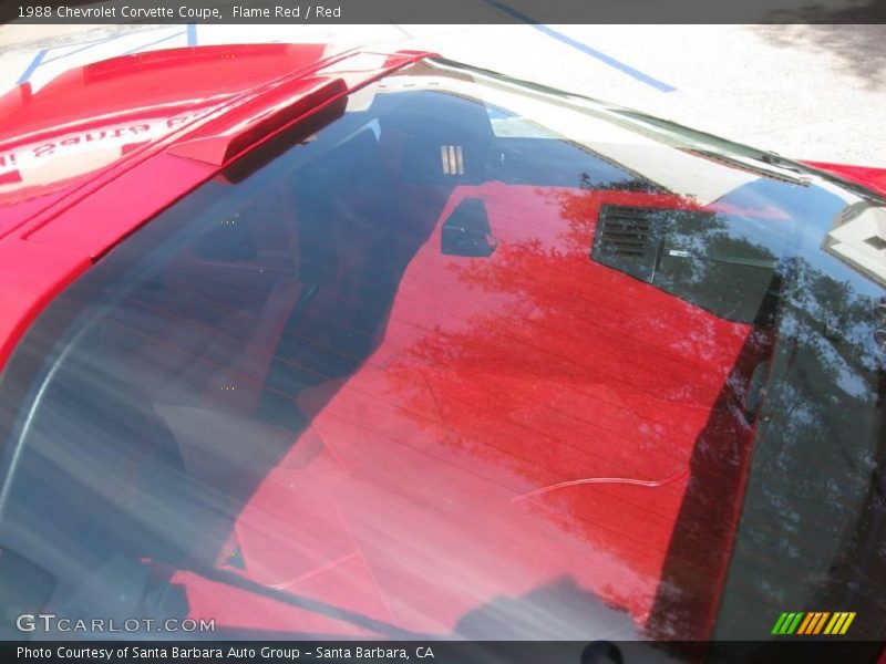 Flame Red / Red 1988 Chevrolet Corvette Coupe