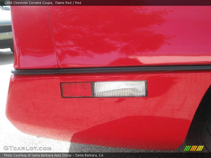Flame Red / Red 1988 Chevrolet Corvette Coupe