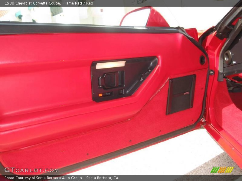 Flame Red / Red 1988 Chevrolet Corvette Coupe