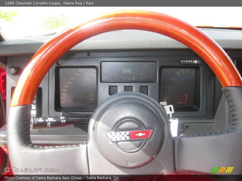 Flame Red / Red 1988 Chevrolet Corvette Coupe