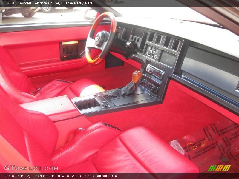 Flame Red / Red 1988 Chevrolet Corvette Coupe
