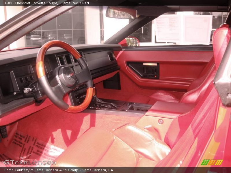 Flame Red / Red 1988 Chevrolet Corvette Coupe