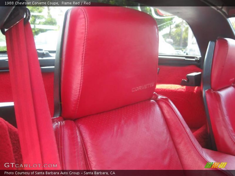 Flame Red / Red 1988 Chevrolet Corvette Coupe