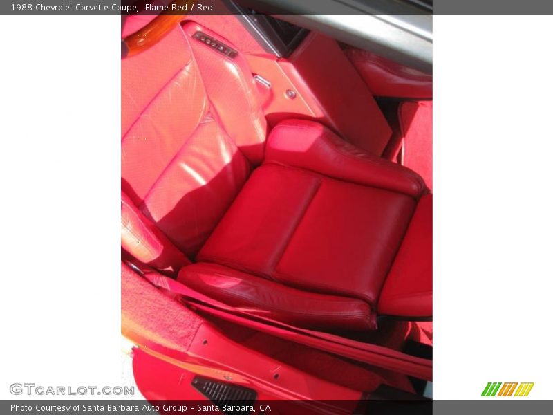 Flame Red / Red 1988 Chevrolet Corvette Coupe