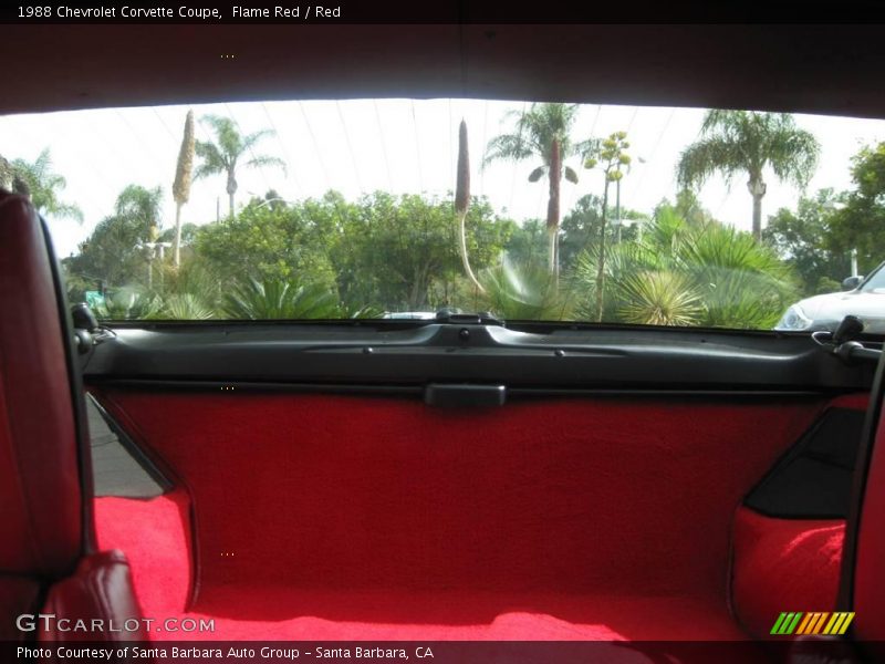 Flame Red / Red 1988 Chevrolet Corvette Coupe