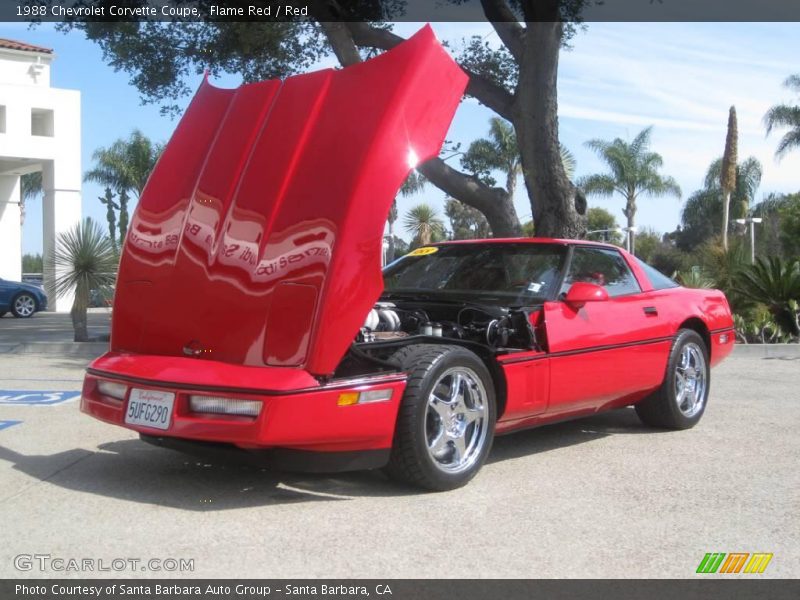 Flame Red / Red 1988 Chevrolet Corvette Coupe