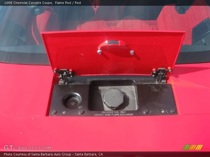 Flame Red / Red 1988 Chevrolet Corvette Coupe