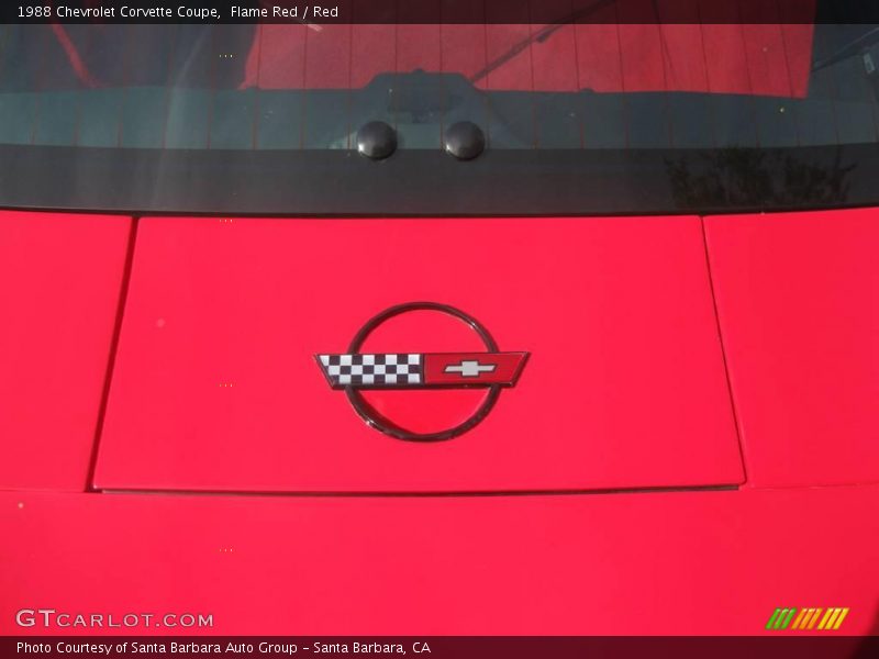 Flame Red / Red 1988 Chevrolet Corvette Coupe