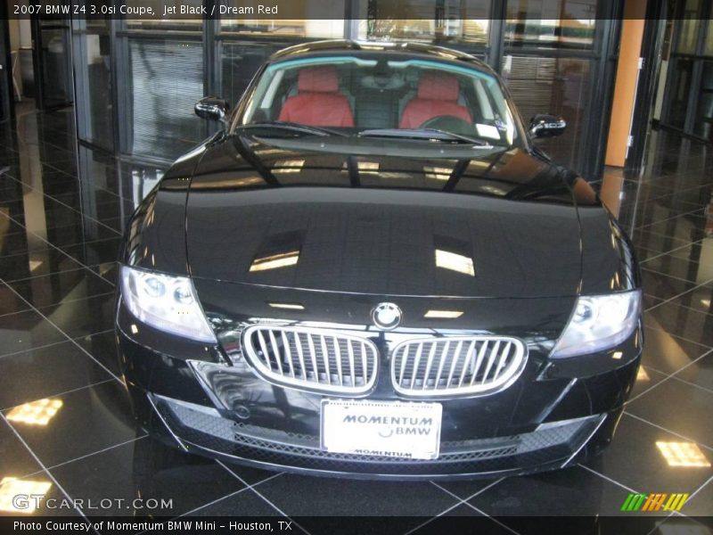 Jet Black / Dream Red 2007 BMW Z4 3.0si Coupe
