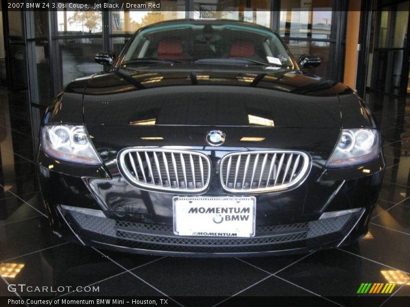 Jet Black / Dream Red 2007 BMW Z4 3.0si Coupe