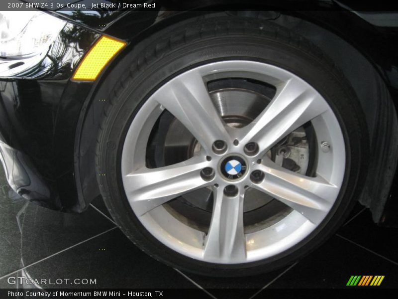 Jet Black / Dream Red 2007 BMW Z4 3.0si Coupe