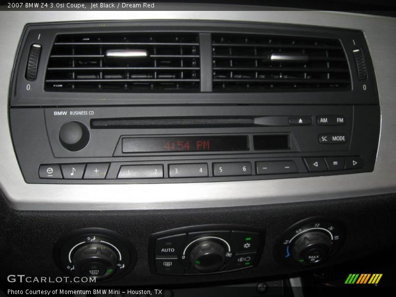 Jet Black / Dream Red 2007 BMW Z4 3.0si Coupe