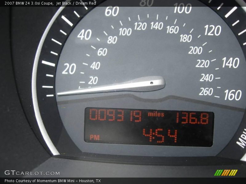 Jet Black / Dream Red 2007 BMW Z4 3.0si Coupe