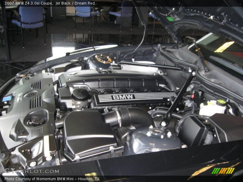 Jet Black / Dream Red 2007 BMW Z4 3.0si Coupe