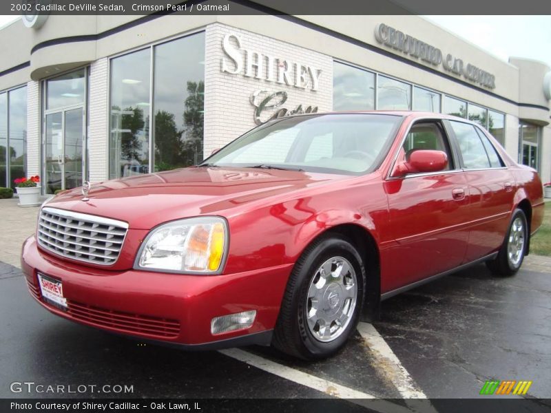 Crimson Pearl / Oatmeal 2002 Cadillac DeVille Sedan