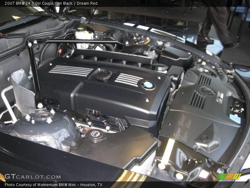 Jet Black / Dream Red 2007 BMW Z4 3.0si Coupe