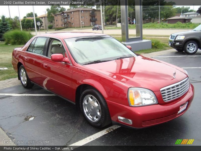 Crimson Pearl / Oatmeal 2002 Cadillac DeVille Sedan